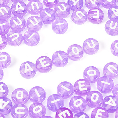 100Pcs 5 Styles Transparent Acrylic Beads TACR-TA0001-54D-1