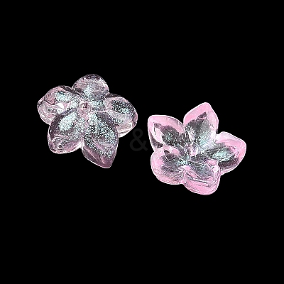 Dyed & Heated Glass Bead Caps GLAA-Z019-02F-1