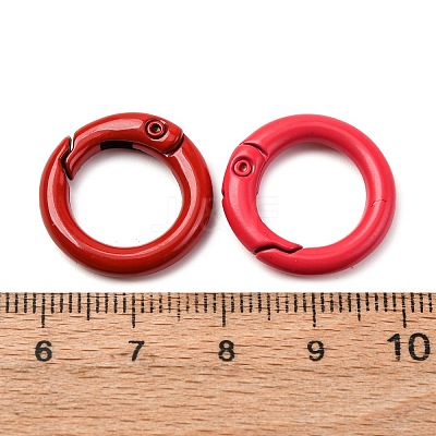 30Pcs 15 Colors Zinc Alloy Spring Gate Rings FIND-PH0006-47-1