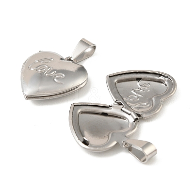 316 Stainless Steel Locket Pendants LS-STAS-K321-22P-1