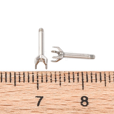304 Stainless Steel Stud Earring Findings STAS-B091-02C-03P-1
