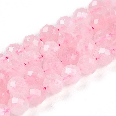 Natural Madagascar Rose Quartz Beads Strands G-S345-8mm-34-1