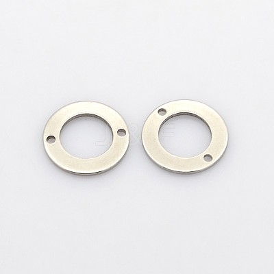 Tarnish Resistant Flat Roud 304 Stainless Steel Links connectors STAS-N037-02-1