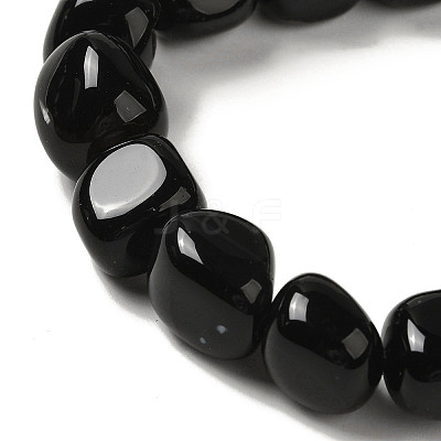 Natural Black Onyx(Dyed & Heated) Beads Strands G-NH0017-B06-02-1