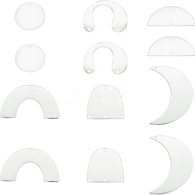 201 Stainless Steel Pendants STAS-FH0001-28P-1