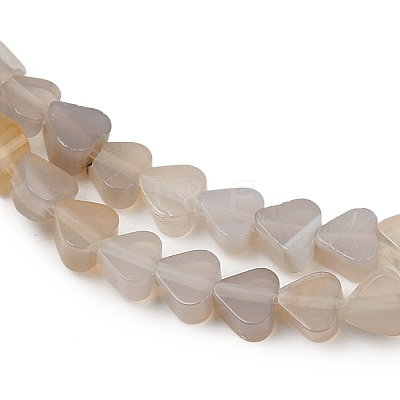 Natural Grey Agate Beads Strands G-U021-A01-01-1