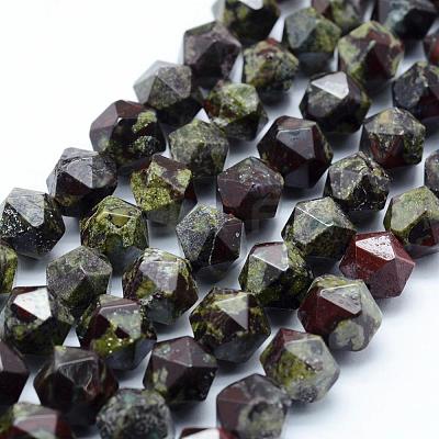 Natural Dragon Blood Beads Strands G-F523-49-6mm-1