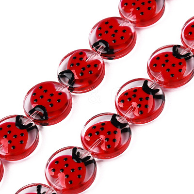 Transparent Acrylic Beads Strands ACRC-T011-02-1