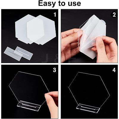 Acrylic Table Sign Holders DIY-WH0374-22-1