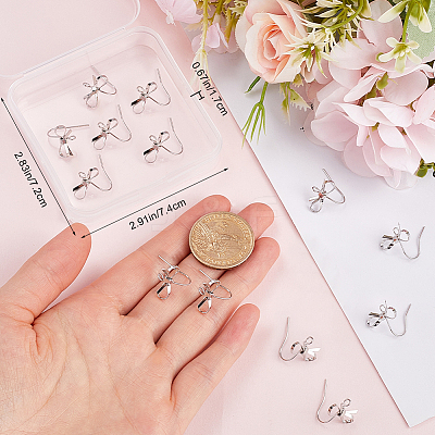 20Pcs Brass Earring Hooks KK-BBC0020-59-1
