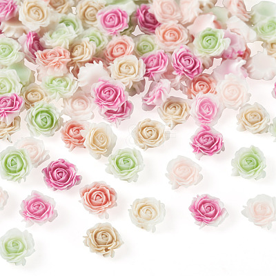 100Pcs Luminous Resin Decoden Cabochons RESI-TA0005-30-1