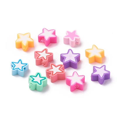 Handmade Polymer Clay Beads CLAY-I010-14-1