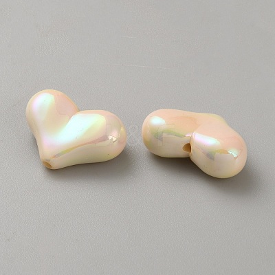 10Pcs Opaque Acrylic Beads SACR-WH0008-020K-1