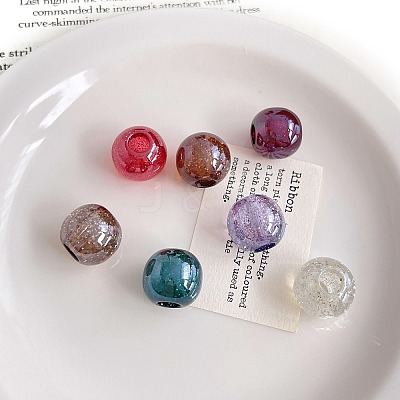 Transparent Acrylic Beads OACR-F011-21-1