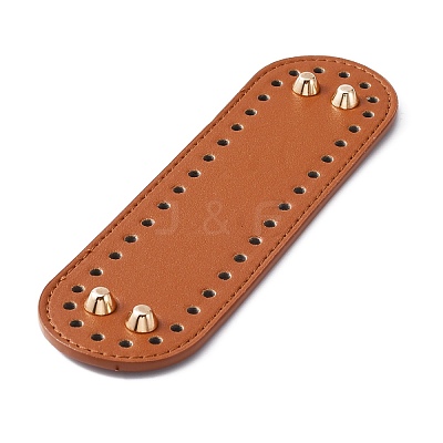 PU Leather Knitting Crochet Bags Nail Bottom Shaper Pad FIND-WH0114-84A-01-1
