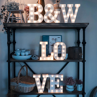 Wooden Letter Ornaments WOOD-GF0001-15-27-1