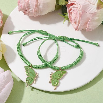 Alloy Enamel Pendants Bangles BJEW-JB09966-04-1