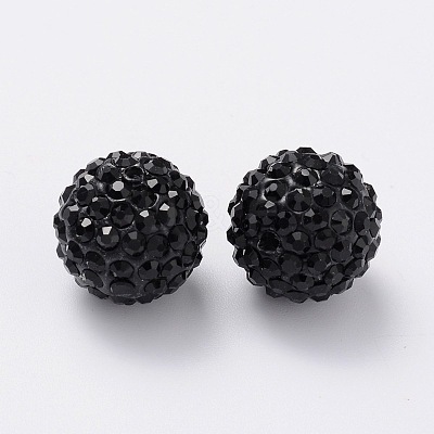 Grade A Rhinestone Pave Disco Ball Beads RB-Q101-11-1