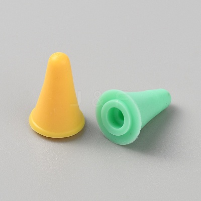 Synthetic Rubber Knitting Needle Point Protectors FIND-WH0139-21A-1