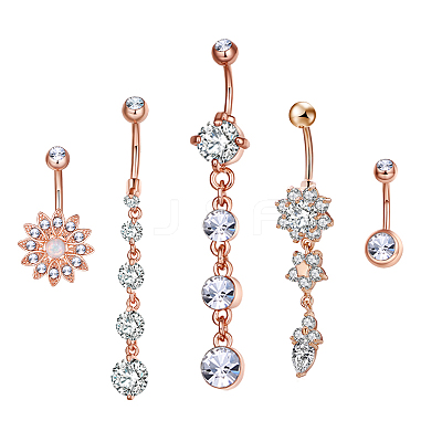 Brass Piercing Jewelry AJEW-EE0006-79RG-1