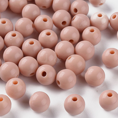 Opaque Acrylic Beads MACR-S370-C8mm-34-1
