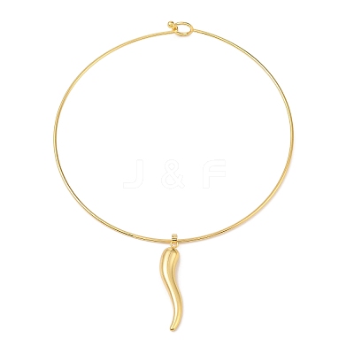 Pepper Brass Necklace BJEW-Q350-06G-1