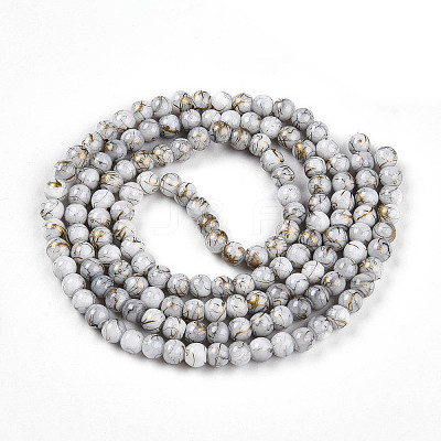Baking Paint Glass Beads X1-DGLA-N003-6mm-B01-1
