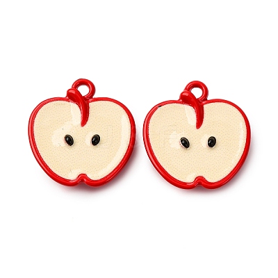 Baking Paint Alloy Pendants FIND-G097-04F-1
