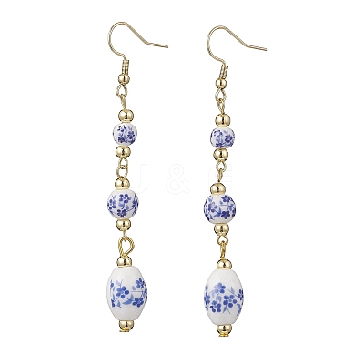 Brass Dangle Earrings EJEW-JE06739-01-1