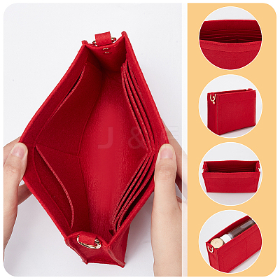2Pcs 2 Style Wool Felt Bag Organizer Inserts FIND-WR0007-41D-1
