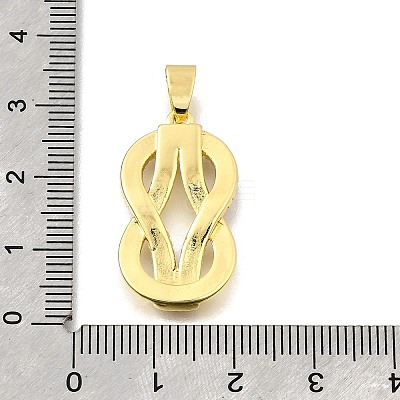 Brass Micro Pave Cubic Zirconia Pendants KK-Z104-10G-1