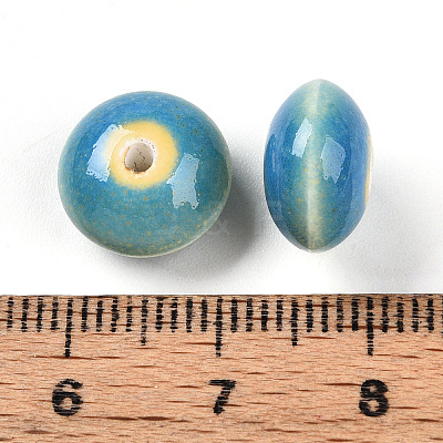 Handmade Porcelain Beads PORC-Q174-12x7mm-3-01-1