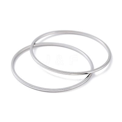 Non-Tarnish 304 Stainless Steel Plain Band Rings RJEW-G298-04P-1