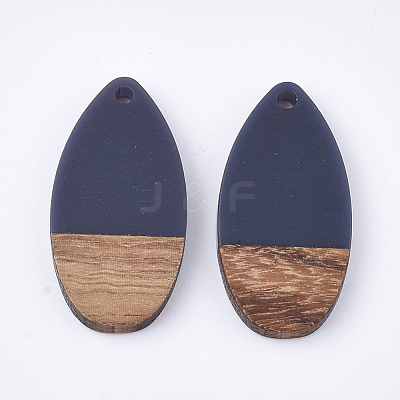 Resin & Walnut Wood Pendants X-RESI-S358-16J-1