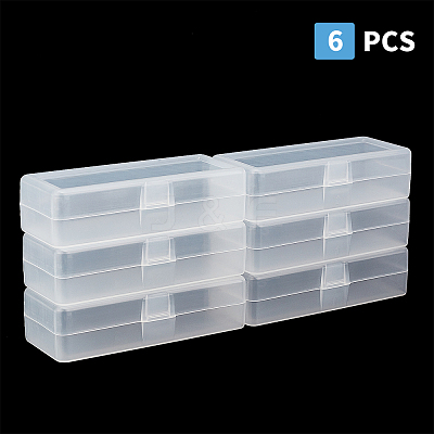 PP Plastic Box. Rectangle CON-WH0074-43-1