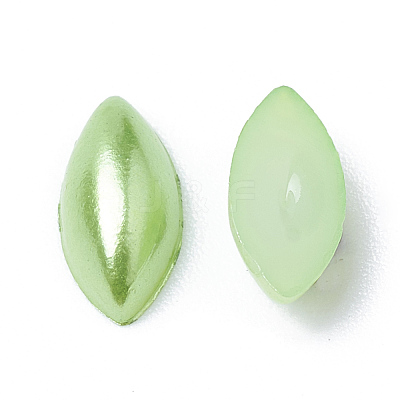 ABS Plastic Imitation Pearl Cabochons SACR-R756-8x4mm-Z7-1