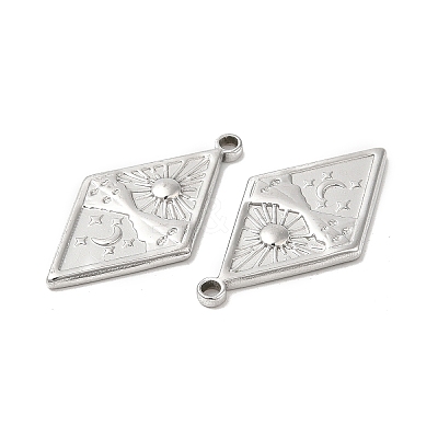Non-Tarnish 304 Stainless Steel Pendants STAS-L020-038P-1