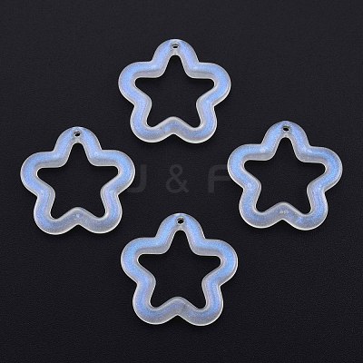 Transparent Luminous Acrylic Pendants TACR-T007-12E-1