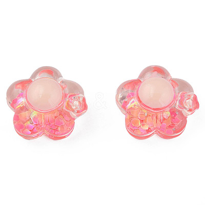 Transparent Epoxy Resin Cabochons CRES-N034-21C-1