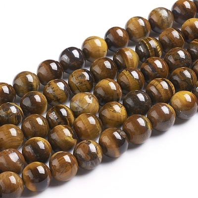 Natural Tiger Eye Beads Strands Z0RQX014-1