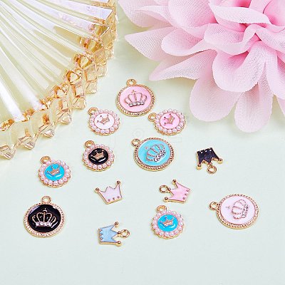 Alloy Enamel Pendant Sets ENAM-SZ0001-34-1