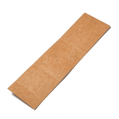 Rectangle Foldable Kraft Paper Jewelry Display Cards EDIS-E011-01C-1