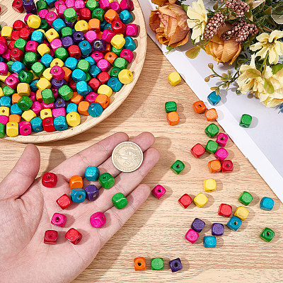 300Pcs Natural Wood Beads WOOD-SP0001-91-1