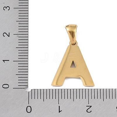 Natural White Shell Alphabet Pendants STAS-M338-02G-A-1