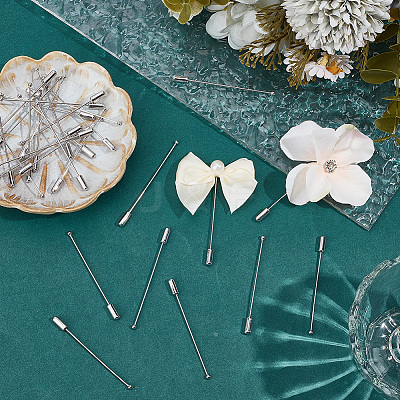 30Pcs Brass Lapel Pins KK-SC0007-12-1