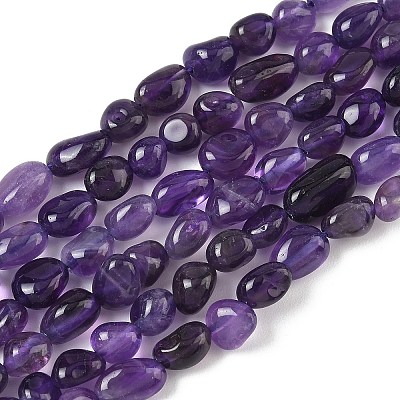 Natural Amethyst Bead Strands G-J280-08-1