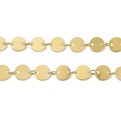 925 Sterling Silver Flat Round Link Chains STER-NH0001-27A-G-1