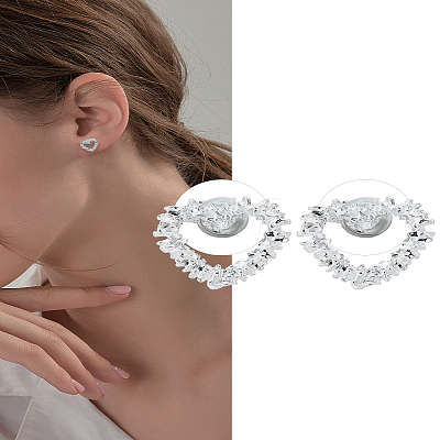1Pair Zinc Alloy Stud Earrings EJEW-LP0008-023S-1