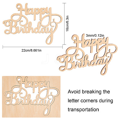 Wood Cutouts Ornaments WOOD-CN0001-003-1