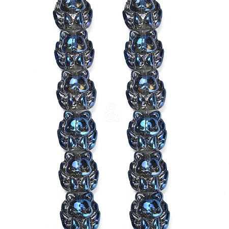 Electroplate Glass Bead Strands EGLA-H110-01HR-02-1